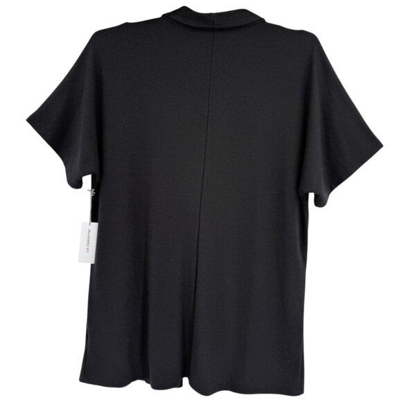 NWT Liz Claiborne Women's Open Front Short Sleeve Black Cardigan Sweater Sz XXL - Picture 3 of 11